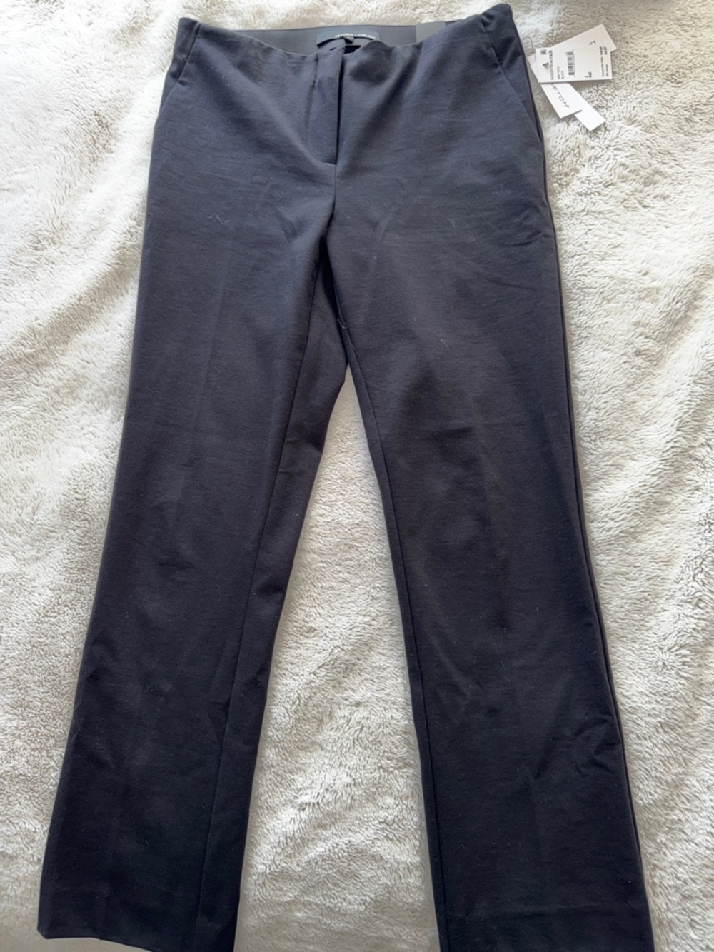 Amanda & Chelsea Black Straight-Leg Dress Pants